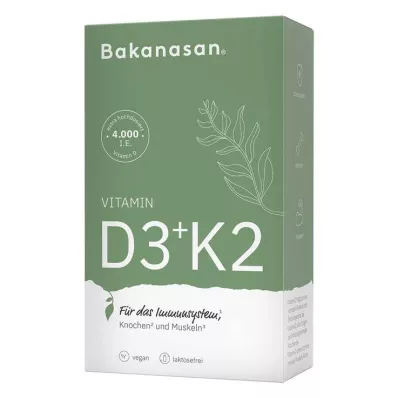 Bakanasan Vitamin D3 + K2 kapslar, 60 st Bakanasan Vitamin D3 + K2 kapslar, 60 st
