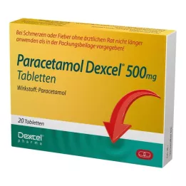 PARACETAMOL Dexcel 500 mg tabletter, 20 st