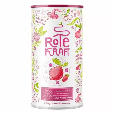 ROTE KRAFT Gurkmeja+Maca+Acai+Protein veganskt pulver, 600 g