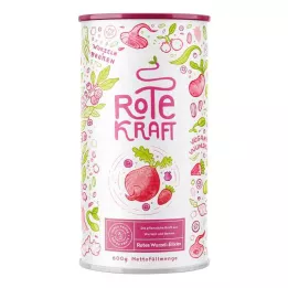 ROTE KRAFT Gurkmeja+Maca+Acai+Protein veganskt pulver, 600 g