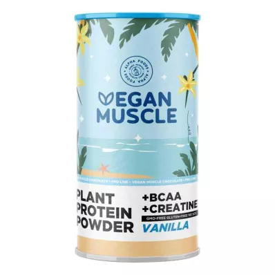 Veganskt muskelprotein vaniljprotein + kreatinpulver (600 g)