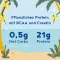 Veganskt muskelprotein vaniljprotein + kreatinpulver (600 g)