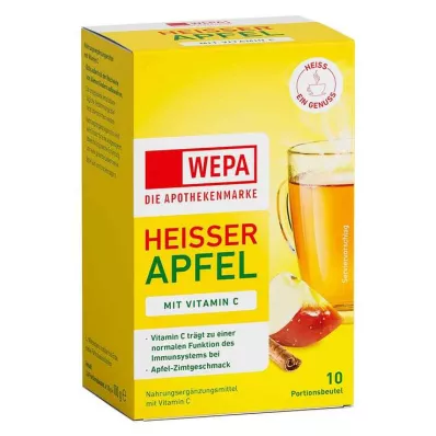 WEPA varmt äpple+vitamin C pulver, 10X10 g