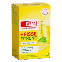 WEPA varm citron+vitamin C pulver, 10X10 g