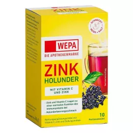 WEPA Zink Elder+Vit.C+Zink sockerfritt pulver, 10X10 g