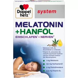 DOPPELHERZ Melatonin+hempolja systemkapslar, 30 st