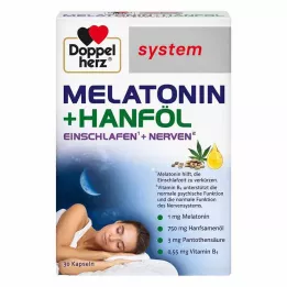 DOPPELHERZ Melatonin+hempolja systemkapslar, 30 st