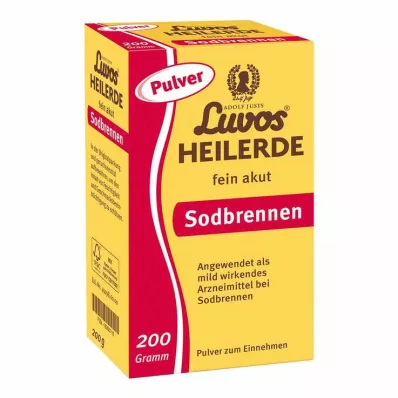 Luvos healing clay fint akut halsbränna pulver, 200 g