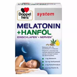 DOPPELHERZ Melatonin+hempolja systemkapslar, 60 st