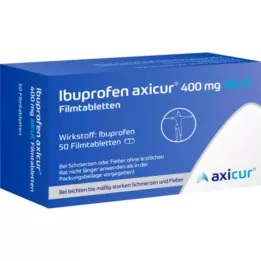 IBUPROFEN axicur 400 mg akut filmdragerade tabletter, 50 st