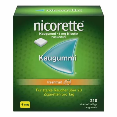 nicorette® tuggummi färskfrukt, 4 mg nikotin, 210 stycken nicorette® tuggummi färskfrukt, 4 mg nikotin, 210 stycken