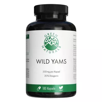 Green Naturals Wild Yam högdos veganska kapslar, 180 stycken Green Naturals Wild Yam högdos veganska kapslar, 180 stycken