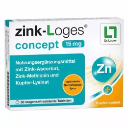 ZINK-LOGES koncept 15 mg enterotabletter, 30 st
