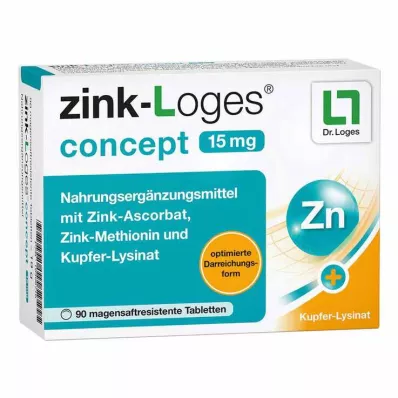 ZINK-LOGES koncept 15 mg enterotabletter, 90 st