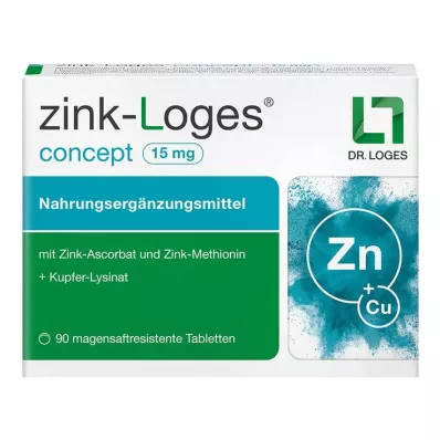 Zinc-Loges koncept 15 mg enteroresistenta tabletter, 90 st