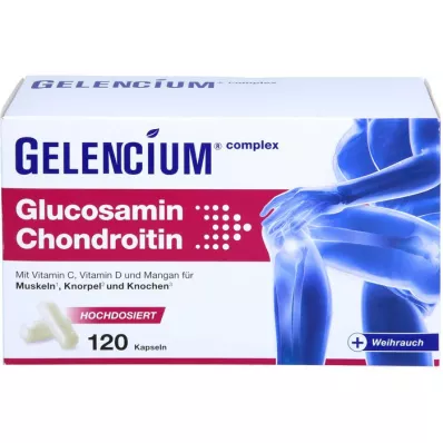 GELENCIUM Glukosamin Chondroitin högdos Vit C Kps, 120 st