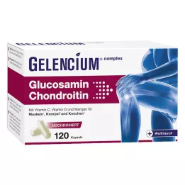 GELENCIUM Glukosamin Chondroitin högdos Vit C Kps, 120 st