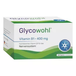 GLYCOWOHL Vitamin B1 Tiamin 400 mg högdos kapslar, 200 st