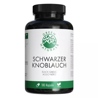 Green Naturals svart vitlök 750mg vegansk Kps, 180 st Green Naturals svart vitlök 750mg vegansk Kps, 180 st